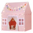 thumbnail image 1 of Carpa de juego para niños Senodeer para interiores con tapete, guirnalda y luces en forma de estrella, 1 of 6