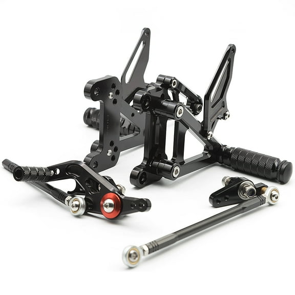 FXCNC CNC Billet Motorcycle Rearsets Foot Pegs Rear Set Footrests Fully Adjustable Foot Boards Compatible with MV Agusta F3 675 EAS Brutale 2012-2017