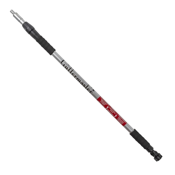 Guttermaster GM-MIN Mini Straight Extension Water Fed, Telescoping Flow-Thru Pole, Fits Standard Garden Hoses for Window Cleaning
