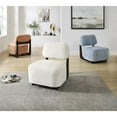 thumbnail image 2 of Roundhill Furniture Solara Modern Accent Chair with Solid Wood Frame, Blue, 2 of 11