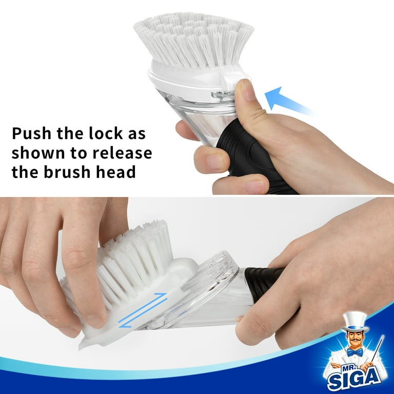  Soap Dispensing Dish Brush Refills, 4 Pack Dish Brush  Replacement Head for OXO Steel Soap Dispensing Dish Brush : Home & Kitchen