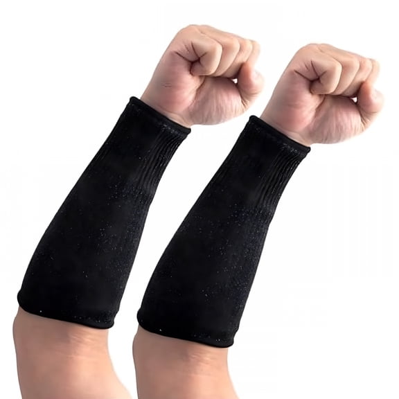 BESTSKY Arm Protectors 1 Pair Cut Resistant Forearm Sleeve Anti Burn&Abrasion Arm Sleeve Level 5 Arm Burn Protection Sleeve for Thin Skin,Bruising,Gardening,Kitchen Work Arm Guards