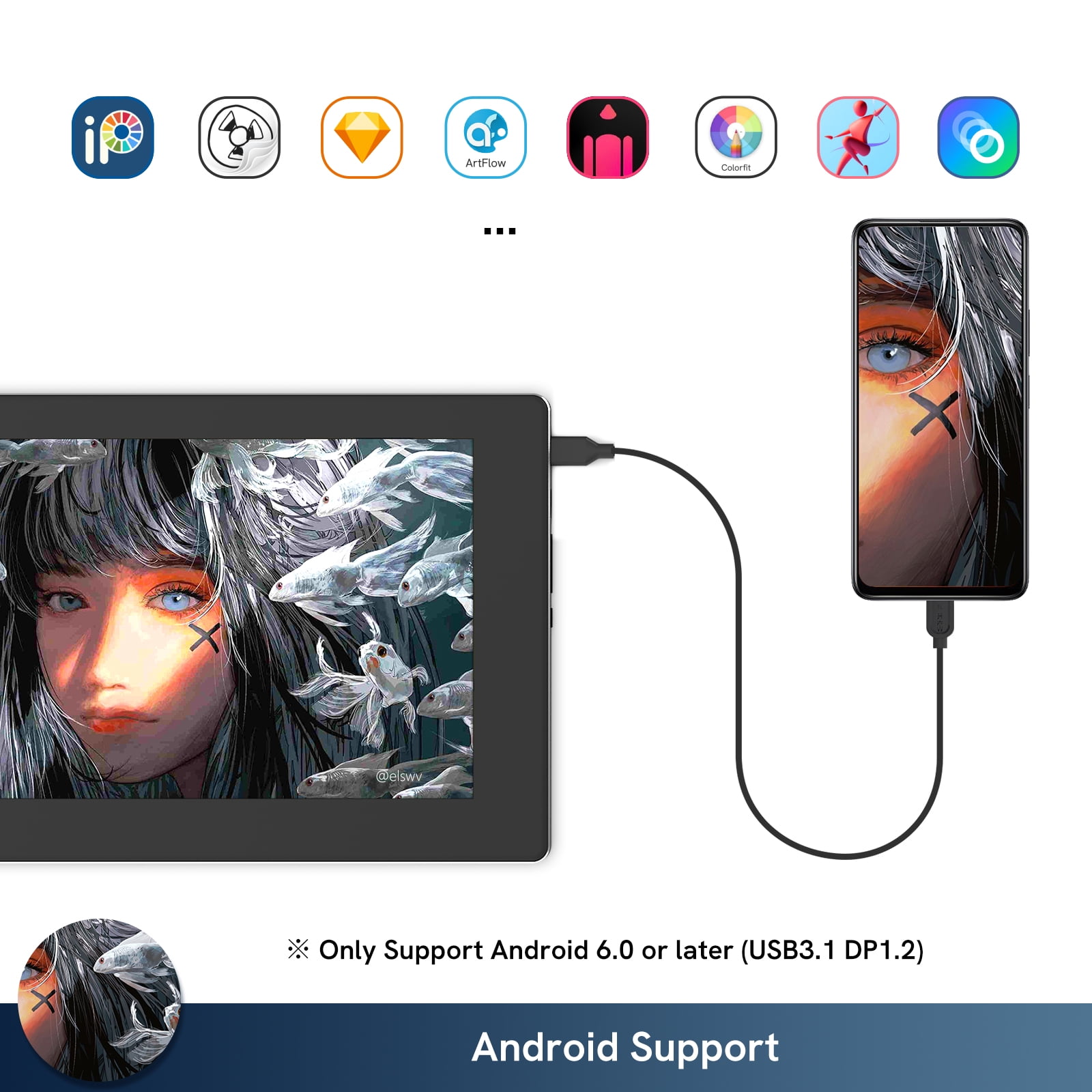Amazon.com: VEIKK VK1200 V2 Drawing Tablet with Screen,11.6