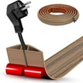 thumbnail image 2 of Floor Wire Cover Flexible Cut To Length Cord Concealer For Home Offices, 2 of 12
