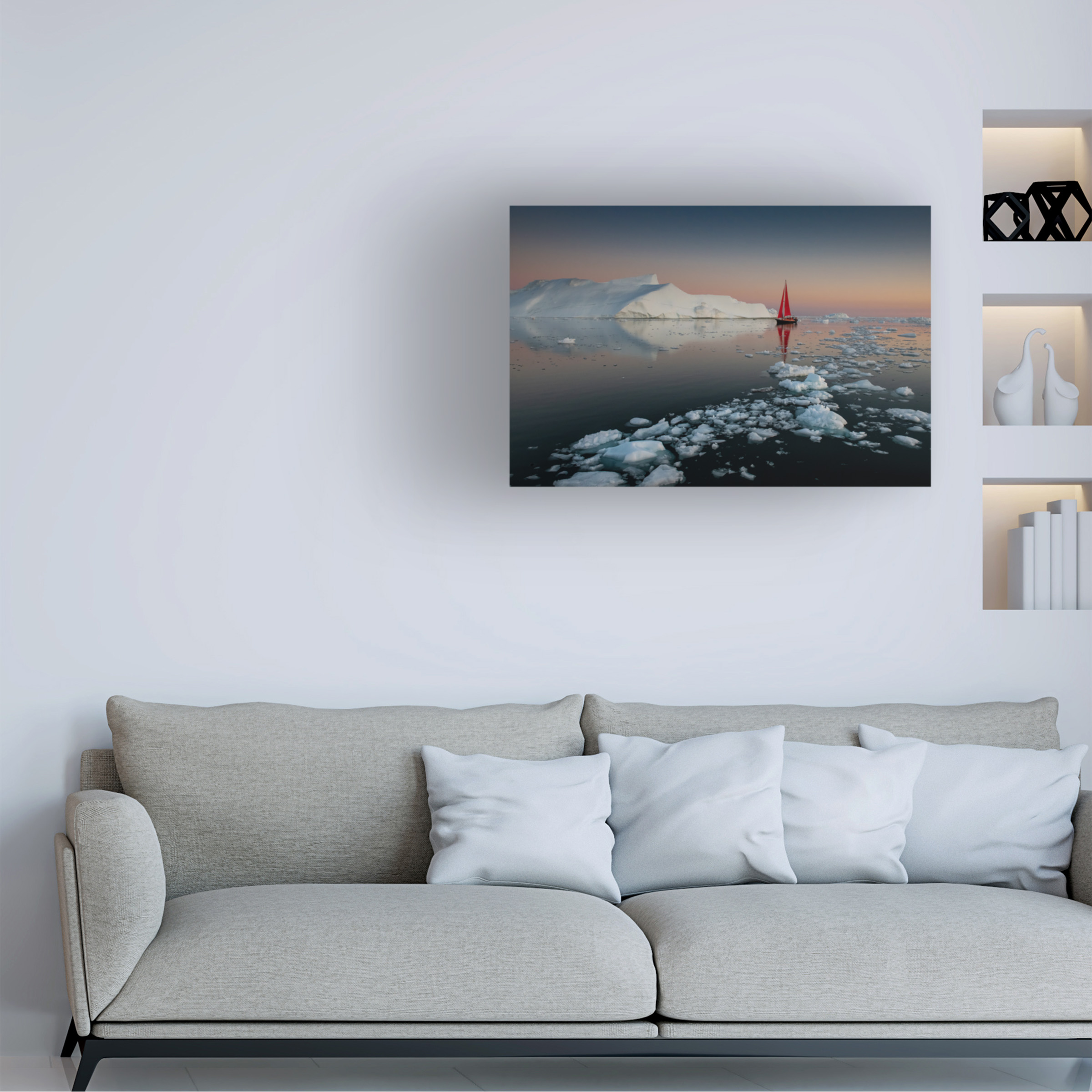 Marc Pelissier 'Summer Night In Greenland' Canvas Art