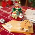 thumbnail image 2 of Value Set: Christmas Tree Shaped Containers and Gingerbread Man Shaped Containers – Reusable Containers for Holiday Party Dessert and Snack Trays, 2 of 12
