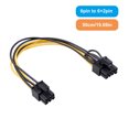 thumbnail image 1 of Amdohai Extension Cable 6 Pin Female to 8 Pin (6+2) Female Power Adapter Cable Power Supply with PCIe 6 Pin Port 5557, 1 of 7