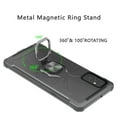 thumbnail image 6 of For Apple iPhone 13 Pro Max /6.7" Shock-Proof Case with Magnetic Car Mount Kickstand Ring Holder Texture Hybrid Dual Layer Phone Case Cover by Xpression [Green], 6 of 8
