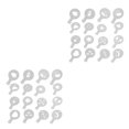 thumbnail image 2 of Ounissouiy Pack of 16 Coffee Printing Model Plastic Sugar Powdered Flower Foam Molds Cafe Accessories Stencils Biscuit Cupcake Spray Type2 NO2, 2 of 6