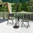 thumbnail image 3 of Alden Design 9FT LED Patio Umbrella with 8 Ribs Tilt and Crank + Patio Umbrella Base,Dark Green, 3 of 12