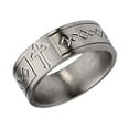thumbnail image 2 of Mens 6mm Cross Design Titanium Wedding Band Ring, 2 of 6