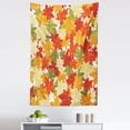 thumbnail image 1 of Fall Tapestry, Colorful Pile of Autumnal Foliage Maple Leafage Nature Environment on a Plain Backdrop, Fabric Wall Hanging Decor for Bedroom Living Room Dorm, 5 Sizes, Multicolor, by Ambesonne, 1 of 1