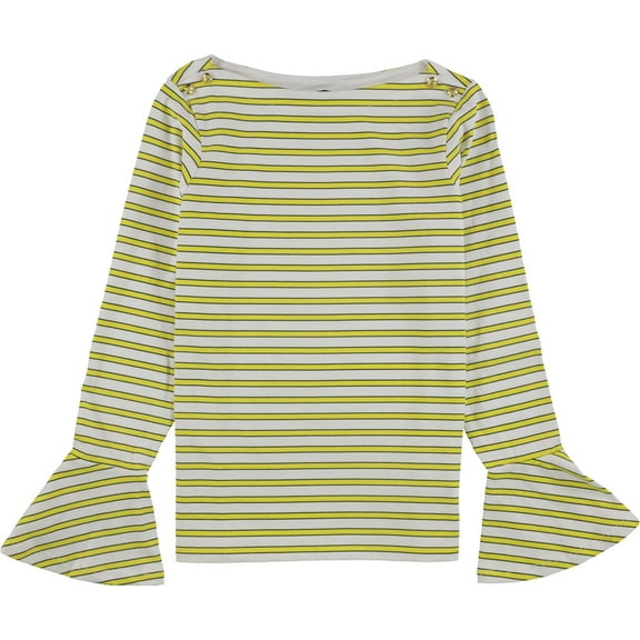 Ralph Lauren Womens Adelaide Pullover Blouse, Yellow, X-Large