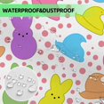 thumbnail image 4 of Easter Shower Curtain, Easter Peeps Shower Curtains for Bathroom, Easter Farmhouse Holiday Bathroom Home Decor, Waterproof Fabric with Hooks 72X72 Inch, 4 of 6