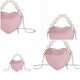 thumbnail image 2 of Moda de bolso en forma de corazón Bolso de cuerpo cruzado pequeño en forma de corazón de mano, 2 of 6