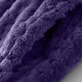 thumbnail image 3 of Sexlip Womens Warm Fleece Zip Up Robe Fluffy Long Bathrobe Night Dressing Sleepwear Purple XL, 3 of 7