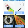 thumbnail image 3 of BLUEWING Big Game Trolling Lure 14in Trolling Pro Fishing Lures Saltwater Teaser with Mono Fishing Line and Stainless Steel Fishing Hook for Wahoo Tuna Marlin Mahi Mahi C5, 3 of 8