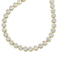 thumbnail image 2 of 10K Yellow Gold 6mm Round Diamond Circle Cluster Link Necklace 18" Chain 2 CT., 2 of 4