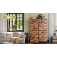 thumbnail image 5 of Dressers for Bedroom with Fabric Drawers Tall Dresser & Chests of Drawers Slim Storage Tower for Living Room, Office, Bedroom,Rustic Brown, 5 of 8