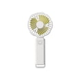 thumbnail image 2 of Rotatable Handheld Fan with Hanging Hook, 500mAh Portable Mini Fan with 5 Speeds, Foldable USB Rechargeable Desktop Cooler for Office Travel, White, 2 of 6