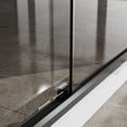 thumbnail image 5 of Goodyo Double Sliding Glass Shower Door - 48" W x 72" H Aluminum Frame with SGCC Tempered Glass, Stainless Steel Hardware, Matte Black Finish, Reversible Sliding Design for Easy Installation, 5 of 7