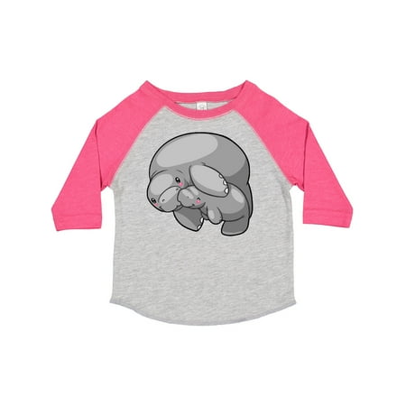 

Inktastic Cute Manatee Family Gift Toddler Boy or Toddler Girl T-Shirt
