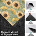 thumbnail image 3 of Green Sunflower Pattern Kitchen Rugs Sets Of 3,Kitchen Runner Rugs Non Skid Washable,Decorative Kitchen Floor Mats for Kitchen,Sink,Laundry,17"x30"+ 17"x47" + 17"x59", 3 of 6