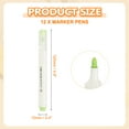 thumbnail image 2 of Acrylic Paint Marker Pens, 12Pcs Acrylic Paint Pens Waterproof Paint Art Marker Pen Water Based Paint Pen for DIY Craft, Light Green, 2 of 7