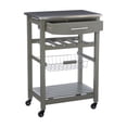 thumbnail image 2 of Royce Grey Kitchen Cart, 2 of 9