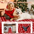 thumbnail image 4 of BERTHMEER 2'X3' Christmas Area Rug Christmas Rugs for Indoor Entryway Entrance Kitchen Soft Machine Washable Non-slip Rug,Red, 4 of 5