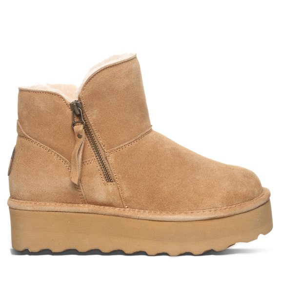 BEARPAW Women's Retro Maren Iced Coffee Solid Size 9 | Women's Boot Classic Suede | Women's Slip On Boot | Comfortable Winter Boot