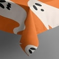 thumbnail image 5 of Orange Halloween Ghosts Rectangle Tablecloth 60"x102",Waterproof Polyester Rectangle Table Cloth, Wipeable Spillproof Polyester Tablecloth for Dining, Camping, Indoor and Outdoor, 5 of 6