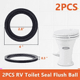 thumbnail image 5 of Mawalde 2Pcs RV Toilet Seal Kit Perfect Replacingfor 300/310/320 RV Toilet Parts Solve the Leakage Problem, 5 of 9