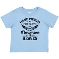 thumbnail image 3 of Inktastic Handpicked for Earth by My Mawmaw in Heaven with Angel Wings Boys or Girls Baby T-Shirt, 3 of 5