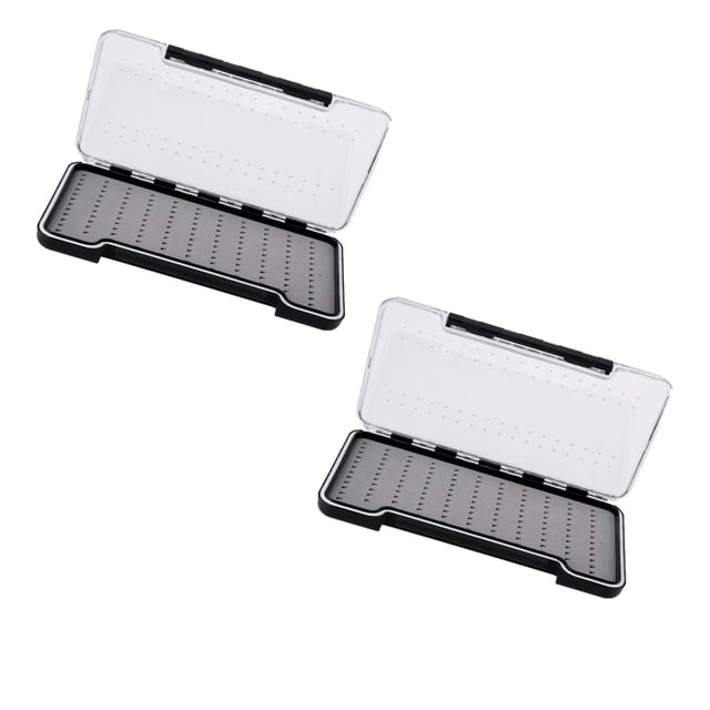 2x Caja de Pesca Mosca Espuma Componentes Magnéticos Artes de Peces Señuelos