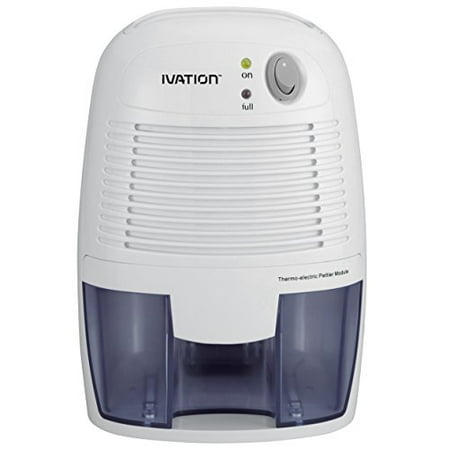 Ivation IVAGDM20 DehumMini Powerful Small-Size Thermo-Electric Dehumidifier - Great for Smaller Room, Basement, Attic, Boats, RV's & Antique Cars