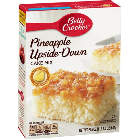 (2 Pack) Betty Crocker Pineapple Upside-Down Cake Mix, 21.5 (Best Pineapple Upside Down Cake With Cake Mix)