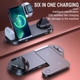 thumbnail image 4 of InsCrazy Wireless Charger 6 in 1 Charger Station /Android/Type-C Fast Wireless Charging Dock Stand for /Air-Pods Christmas Charging Folding Bracket, 4 of 9