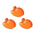 thumbnail image 3 of RKZDSR 3PCS Dinner Plates 8.66" x 6.88" Dishwasher & Microwave Safe Reusable Plastic Plates, Orange, 3 of 7