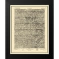 thumbnail image 2 of USGS 20x24 Black Modern Framed Museum Art Print Titled - Seiad California Quad - USGS 1922, 2 of 5