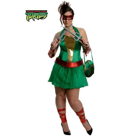 Sexy Plus Size Teenage Mutant Ninja Turtles Raphael Costume For Adults