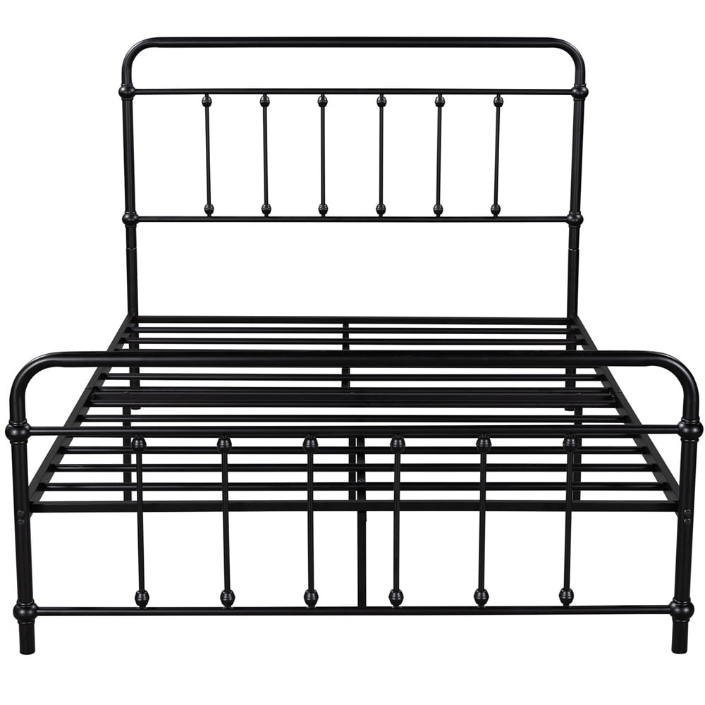 Metal Bed Frame, Modern Black Full Size Platform Bed Frame with