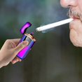 thumbnail image 4 of Dosaele Fingerprint Induction Lighter  USB Rechargeable Plasma Lighter  Battery Powered Flameless Cigarette Lighter  Fashionable Alloy Windproof Lighter, 4 of 6