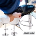 thumbnail image 6 of Adjustable Counter Height Barstools Set of 2 Bar Stools PU Leather Back Swivel Stools Kitchen Counter Stools Modern Bar Chairs with Footrest for Bar, Bistro, Kitchen, Patio Pub Use, White, 6 of 7