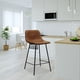 thumbnail image 3 of Set de 2 Bancos de Cocina Gerona Madera Solida y Base Metalica Café BANC0903739CAFE, 3 of 8