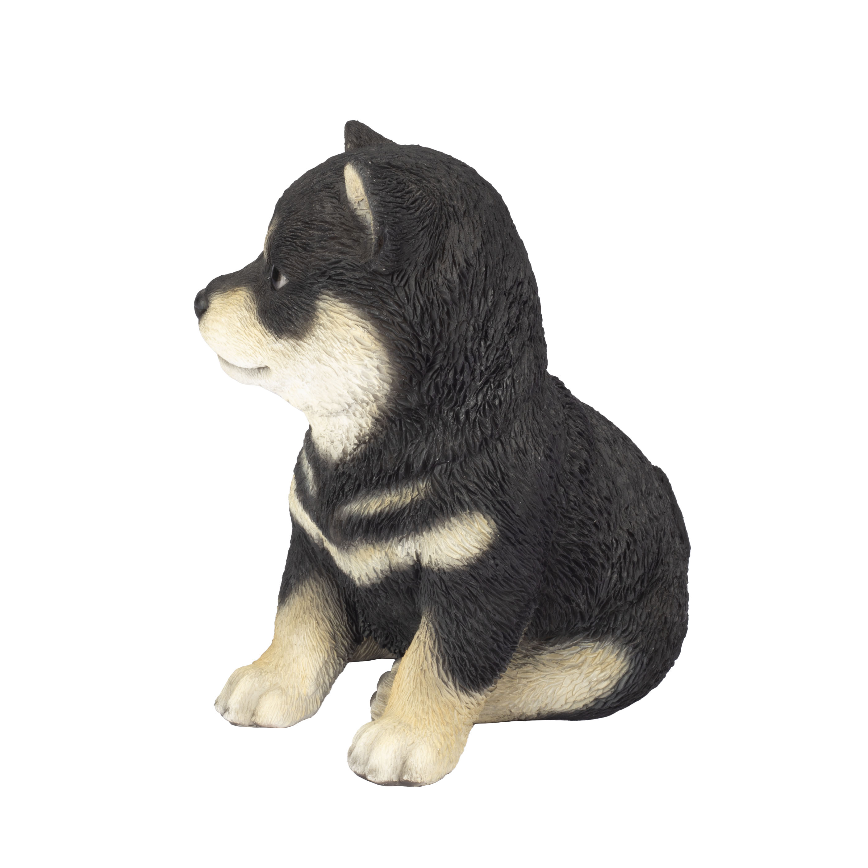 SOREAL White Shiba Decorative Puppy Figurine for Home & Garden Décor, Handpainted Polyresin Dog Statue, Realistic Design | Gift for Dog Lovers | Weather-Resistant Indoor/Outdoor Decor