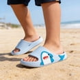 thumbnail image 2 of uobin Slippers for Toddler Boys Girls Sandals Cute Cartoon Bear Print Summer House Slides Indoor Outdoor Comfortable Shower Slippers, 2 of 9