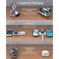thumbnail image 5 of Wireless Charger Station 3 in 1 Fast Charging Station Compatible with iPhone 8-16/AirPod/iWatch Series, Suitable for Office Home Foldable Cable Station, White, 5 of 5