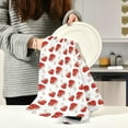 thumbnail image 6 of GZHJMY Red Mushroom Kitchen Dish Towels 1 Piece,Absorbent Soft Dishcloths Towels Reusable Hand Towels Quick Drying Cleaning Cloth, Tea Towels,18" x 28", 6 of 7