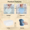 thumbnail image 4 of BPPEG Square Silicone Travel Soap Case,3.15X3.15'' Leakproof Soap Holder with Lid,Shatterproof Shampoo Bar Holder for Bathroom,Travel,Gym,Camp, 4 of 7